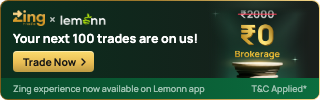Zing x Lemonn: your next 100 trades are on us. Zero brokerage. T&C applied